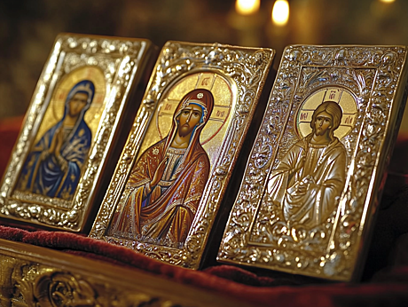 Иконы в окладах